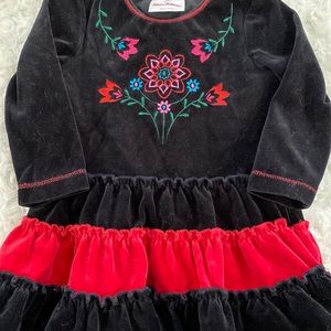 Hanna Andersson size 80 24 months velour dress